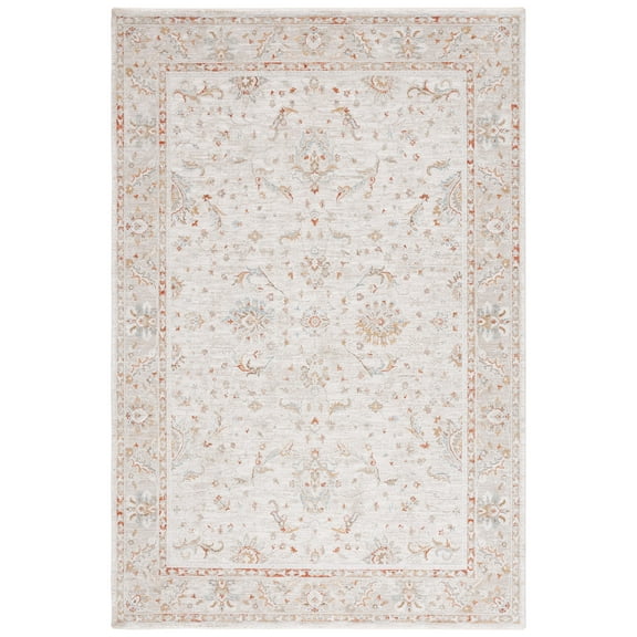 SAFAVIEH Culture Georgene Abstract Area Rug, Ivory/Rust, 8' x 10'