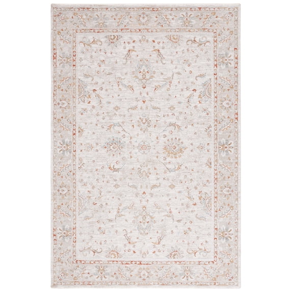 SAFAVIEH Culture Georgene Abstract Area Rug, Ivory/Rust, 9' x 12'