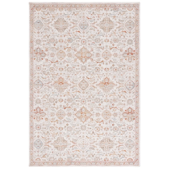 SAFAVIEH Culture Verity Abstract Area Rug, Ivory/Rust, 10' x 13'