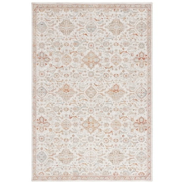 SAFAVIEH Culture Verity Abstract Area Rug, Ivory/Rust, 8' x 10'
