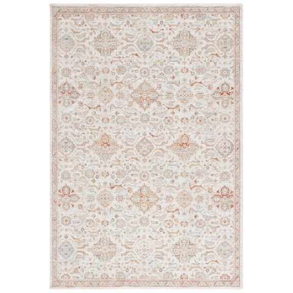 SAFAVIEH Culture Verity Abstract Area Rug, Ivory/Rust, 8' x 10'