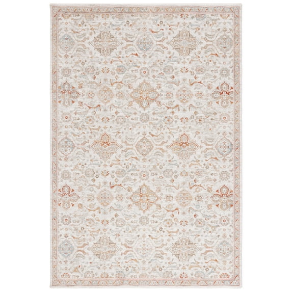 SAFAVIEH Culture Verity Abstract Area Rug, Ivory/Rust, 9' x 12'
