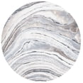 thumbnail image 1 of SAFAVIEH Cyrus Amelia Abstract Shag Area Rug, Ivory/Gray, 6'7" x 6'7" Round, 1 of 11