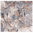thumbnail image 1 of SAFAVIEH Cyrus Augustin Abstract Shag Area Rug, Gray/Rust, 6'7" x 6'7" Square, 1 of 11