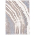 thumbnail image 1 of SAFAVIEH Cyrus Blanca Abstract Shag Area Rug, Ivory/Gray, 5'5" x 7'6", 1 of 12