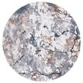thumbnail image 1 of SAFAVIEH Cyrus Darian Abstract Shag Area Rug, Gray/Ivory, 6'7" x 6'7" Round, 1 of 11