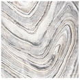 thumbnail image 1 of SAFAVIEH Cyrus Dogon Abstract Shag Area Rug, Ivory/Gray, 6'7" x 6'7" Square, 1 of 12