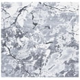 thumbnail image 1 of SAFAVIEH Cyrus Kaitlyn Abstract Shag Area Rug, Gray/Ivory, 6'7" x 6'7" Square, 1 of 12