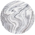 thumbnail image 1 of SAFAVIEH Cyrus Lance Abstract Shag Area Rug, Gray/Beige, 6'7" x 6'7" Round, 1 of 11