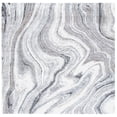 thumbnail image 1 of SAFAVIEH Cyrus Lance Abstract Shag Area Rug, Gray/Beige, 6'7" x 6'7" Square, 1 of 11