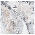 thumbnail image 1 of SAFAVIEH Cyrus Tendrils Abstract Shag Area Rug, Gray/Beige, 5'5" x 5'5" Square, 1 of 11