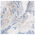 thumbnail image 1 of SAFAVIEH Cyrus Tendrils Abstract Shag Area Rug, Blue/Beige, 6'7" x 6'7" Square, 1 of 12