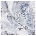thumbnail image 1 of SAFAVIEH Cyrus Tendrils Abstract Shag Area Rug, Ivory/Blue, 6'7" x 6'7" Square, 1 of 12