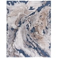 thumbnail image 1 of SAFAVIEH Cyrus Tendrils Abstract Shag Area Rug, Blue/Beige, 6'7" x 9'2", 1 of 12