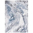 thumbnail image 1 of SAFAVIEH Cyrus Tendrils Abstract Shag Area Rug, Ivory/Blue, 8' x 10', 1 of 12