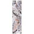thumbnail image 1 of SAFAVIEH Cyrus Tendrils Abstract Shag Runner Rug, Dark Gray/Orange, 2'2" x 7'9", 1 of 12