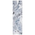 thumbnail image 1 of SAFAVIEH Cyrus Tendrils Abstract Shag Runner Rug, Ivory/Blue, 2'2" x 13', 1 of 11