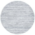 thumbnail image 1 of SAFAVIEH Cyrus Vinal Striped Shag Area Rug, Gray/Ivory, 6'7" x 6'7" Round, 1 of 12