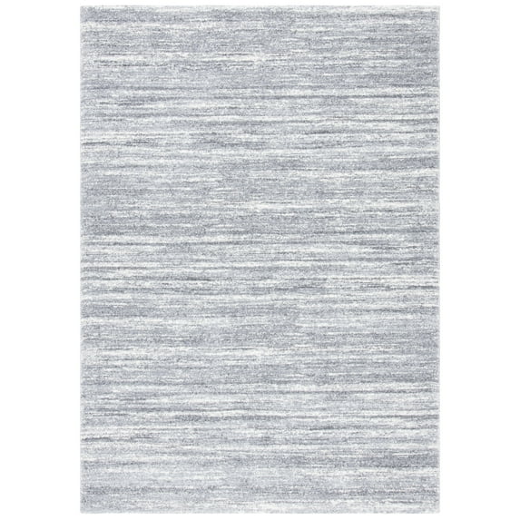 SAFAVIEH Cyrus Vinal Striped Shag Area Rug, Gray/Ivory, 8' x 10'