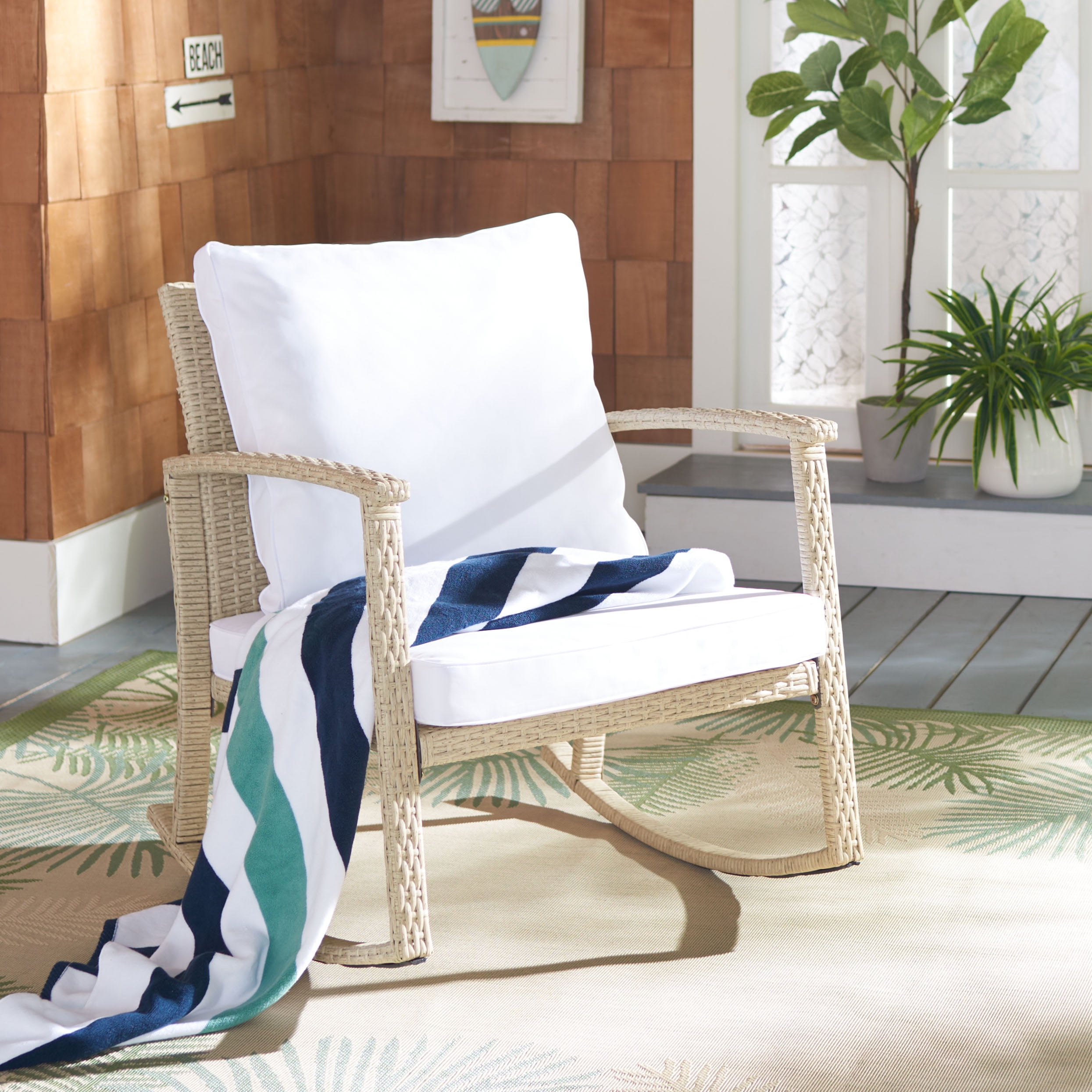 Rocking chair online throw