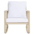 thumbnail image 1 of SAFAVIEH Daire Outdoor Patio Rocking Chair, Beige/White, 1 of 12