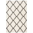 thumbnail image 1 of SAFAVIEH Daley Geometric Plush Shag Area Rug, Ivory/Dark Grey, 11' x 15', 1 of 7