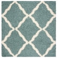 thumbnail image 1 of SAFAVIEH Daley Geometric Plush Shag Runner Rug, Ivory/Dark Grey, 2'3" x 14', 1 of 7