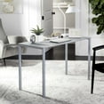 thumbnail image 1 of SAFAVIEH Dalit 47" Modern Glam Solid Writing Desk, Grey, 1 of 10