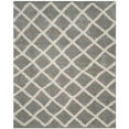 thumbnail image 1 of SAFAVIEH Dallas Jerrie Geometric Shag Area Rug, Grey/Ivory, 8'6" x 12', 1 of 11