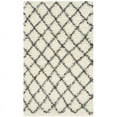 thumbnail image 1 of SAFAVIEH Dallas Jerrie Geometric Shag Area Rug, Ivory/Dark Grey, 6' x 9', 1 of 8