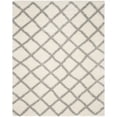 thumbnail image 1 of SAFAVIEH Dallas Jerrie Geometric Shag Area Rug, Ivory/Grey, 8'6" x 12', 1 of 11