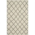 thumbnail image 1 of SAFAVIEH Dallas Jerrie Geometric Shag Area Rug, Ivory/Grey, 8' x 10', 1 of 6