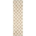 thumbnail image 1 of SAFAVIEH Dallas Jerrie Geometric Shag Runner Rug, Beige/Ivory, 2'3" x 8', 1 of 8