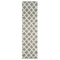 thumbnail image 1 of SAFAVIEH Dallas Jerrie Geometric Shag Runner Rug, Grey/Ivory, 2'3" x 10', 1 of 3
