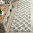 thumbnail image 1 of SAFAVIEH Dallas Jerrie Geometric Shag Runner Rug, Grey/Ivory, 2'3" x 6', 1 of 8
