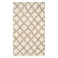 thumbnail image 1 of SAFAVIEH Dallas Jerrie Geometric Shag Runner Rug, Ivory/Beige, 2'3" x 10', 1 of 2