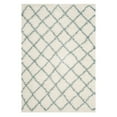 thumbnail image 1 of SAFAVIEH Dallas Jerrie Geometric Shag Runner Rug, Ivory/Seafoam, 2'3" x 6', 1 of 3