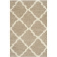 thumbnail image 1 of SAFAVIEH Dallas Logan Geometric Shag Area Rug, Beige/Ivory, 4' x 6', 1 of 9