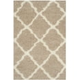 thumbnail image 1 of SAFAVIEH Dallas Logan Geometric Shag Area Rug, Beige/Ivory, 6' x 9', 1 of 9