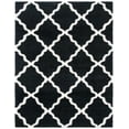thumbnail image 1 of SAFAVIEH Dallas Logan Geometric Shag Area Rug, Black/Ivory, 8' x 10', 1 of 9