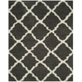 thumbnail image 1 of SAFAVIEH Dallas Logan Geometric Shag Area Rug, Dark Grey/Ivory, 10' x 14', 1 of 7