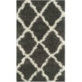 thumbnail image 1 of SAFAVIEH Dallas Logan Geometric Shag Area Rug, Dark Grey/Ivory, 3' x 5', 1 of 7