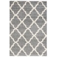 thumbnail image 1 of SAFAVIEH Dallas Logan Geometric Shag Area Rug, Grey/Ivory, 5'1" x 7'6", 1 of 11