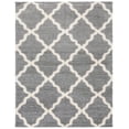 thumbnail image 1 of SAFAVIEH Dallas Logan Geometric Shag Area Rug, Grey/Ivory, 8'6" x 12', 1 of 11