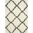 thumbnail image 1 of SAFAVIEH Dallas Logan Geometric Shag Area Rug, Ivory/Dark Grey, 2'3" x 4', 1 of 7