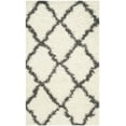 thumbnail image 1 of SAFAVIEH Dallas Logan Geometric Shag Area Rug, Ivory/Dark Grey, 3' x 5', 1 of 7