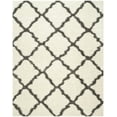 thumbnail image 1 of SAFAVIEH Dallas Logan Geometric Shag Area Rug, Ivory/Dark Grey, 8' x 10', 1 of 7