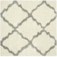 thumbnail image 1 of SAFAVIEH Dallas Logan Geometric Shag Area Rug, Ivory/Grey, 6' x 6' Square, 1 of 7