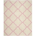 thumbnail image 1 of SAFAVIEH Dallas Logan Geometric Shag Area Rug, Ivory/Light Pink, 10' x 14', 1 of 6