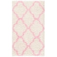 thumbnail image 1 of SAFAVIEH Dallas Logan Geometric Shag Area Rug, Ivory/Light Pink, 3' x 5', 1 of 6
